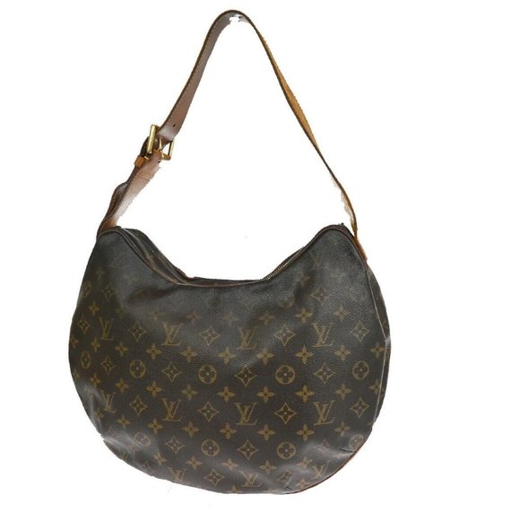 LOUIS VUITTON Croissant GM Shoulder Bag Monogram Leather Brown M51511 35YC109 - Picture 1 of 14